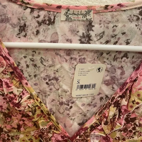 NWT Womens intimately by free people size small bodysuit floral spring vibes - Picture 12 of 16